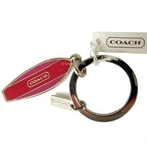 Coach surfboard keychain
